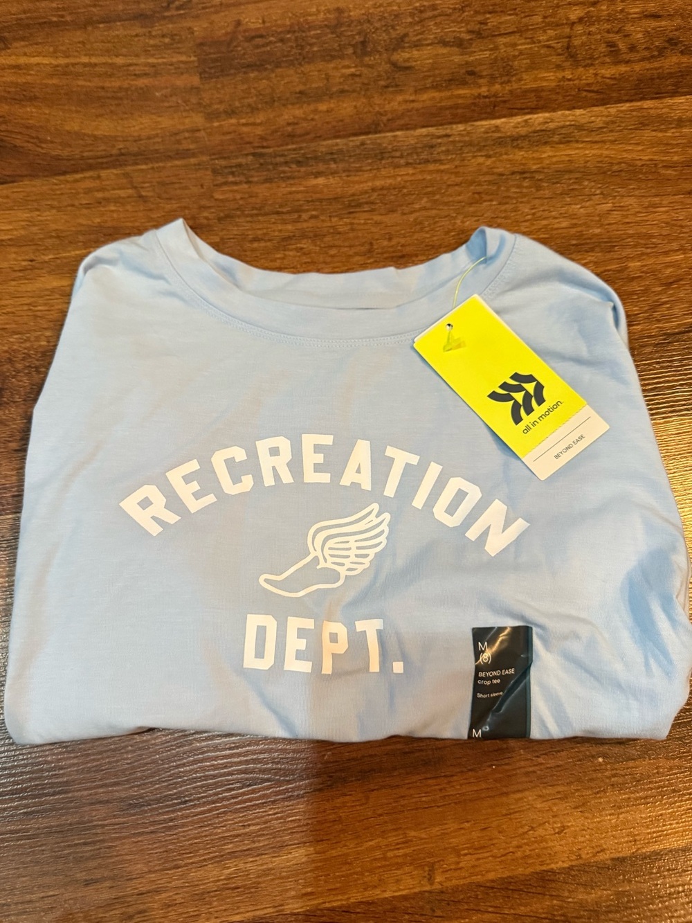 Girls Medium(8) all in motion Light Blue 'Recreation Dept.' Graphic Tee